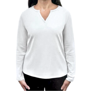 Rafaella white long-sleeved t-shirt